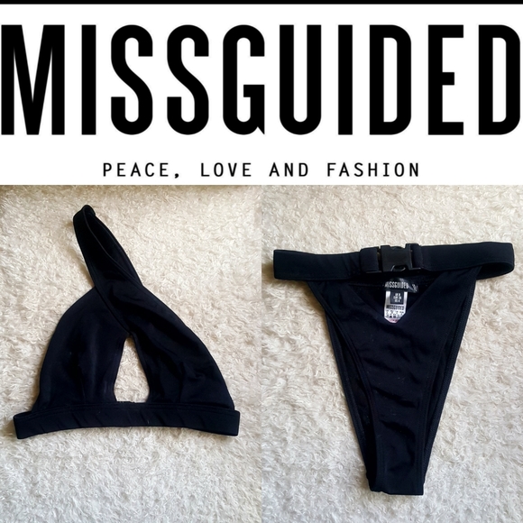 Missguided Other - Missguided One Shoulder Buckle High Wiast Bikini